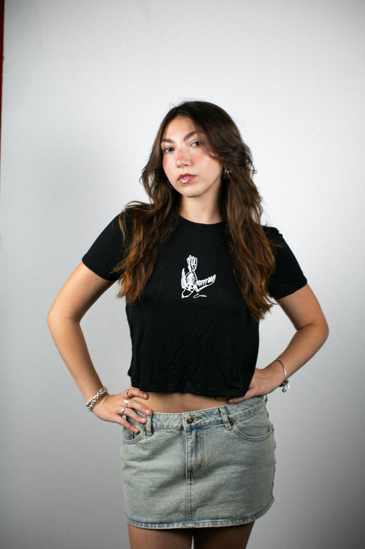 Skeleton Crop Top