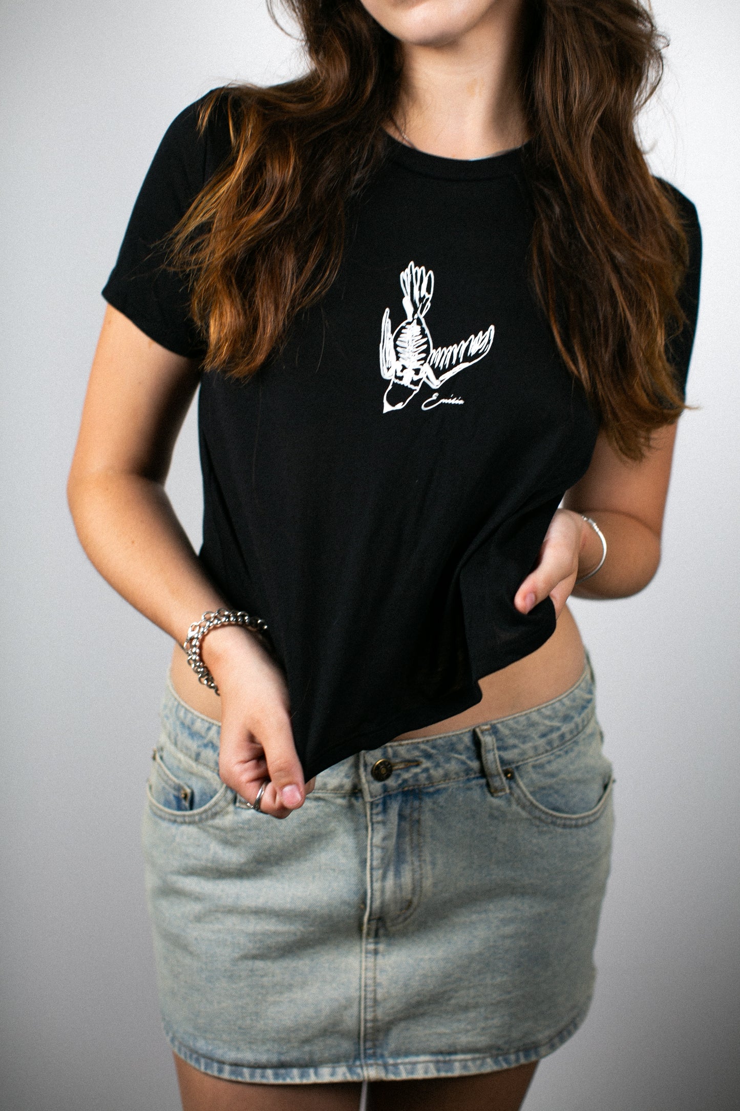 Skeleton Crop Top